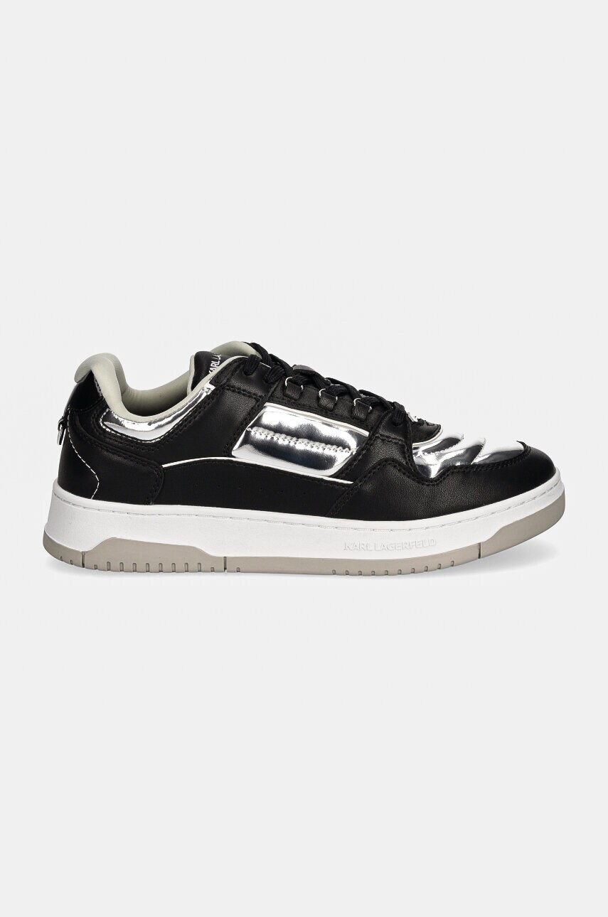 Шкіряні кросівки Karl Lagerfeld KREW колір чорний KL53023