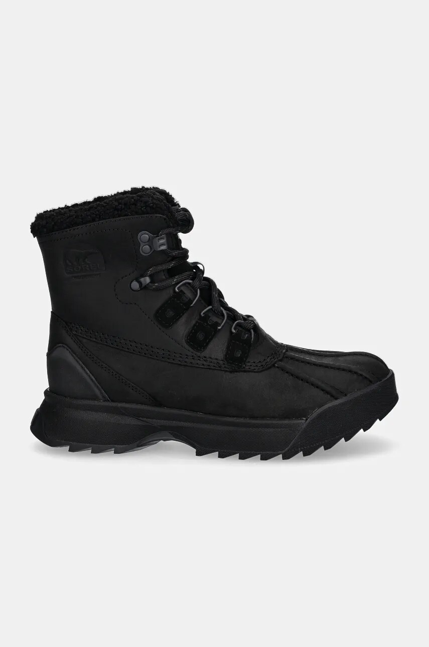 Шкіряні черевики Sorel SCOUT 87 LUX WP LTHR 20 чоловічі колір чорний 2078371010