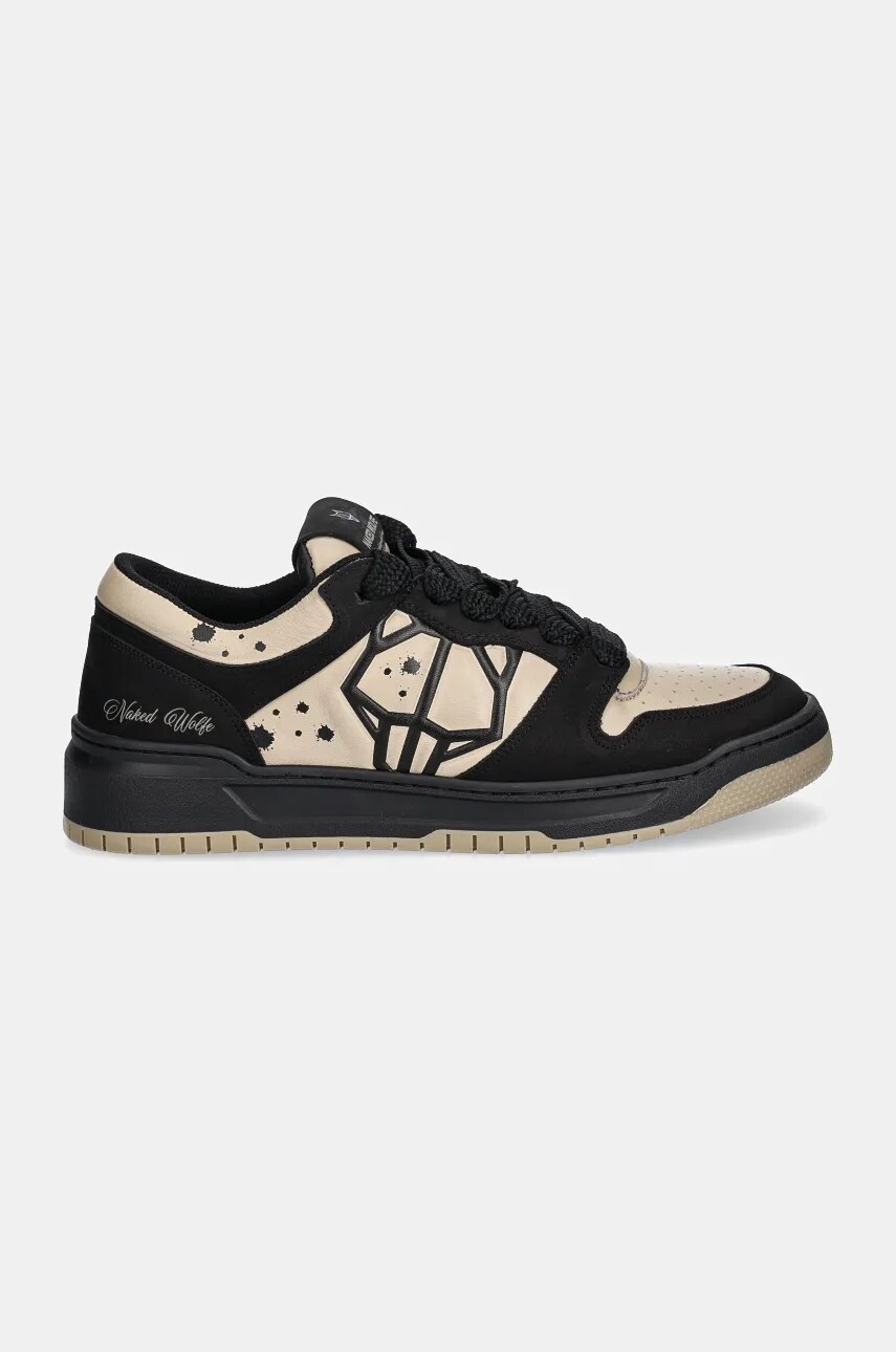 Шкіряні кросівки Naked Wolfe CM-00 колір чорний CM-00 Black Nubuck Latte Lth