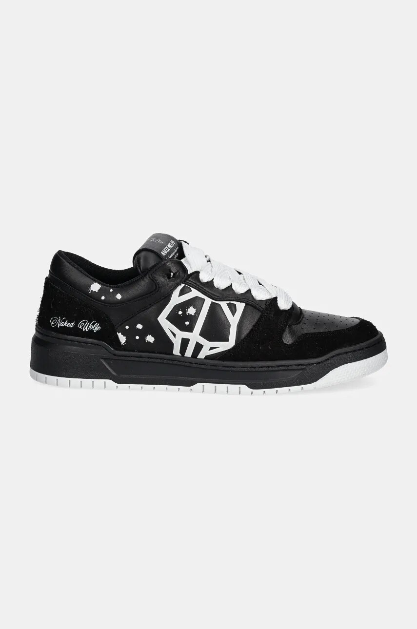 Шкіряні кросівки Naked Wolfe CM-00 колір чорний CM-00 Black Lth Hairy Black Suede