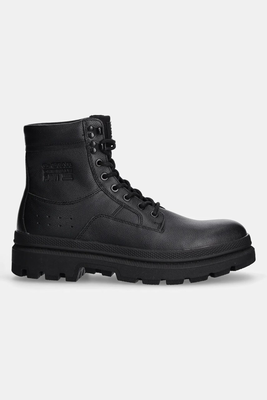 Шкіряні черевики G-Star Raw Arron чоловічі колір чорний GR157036BM