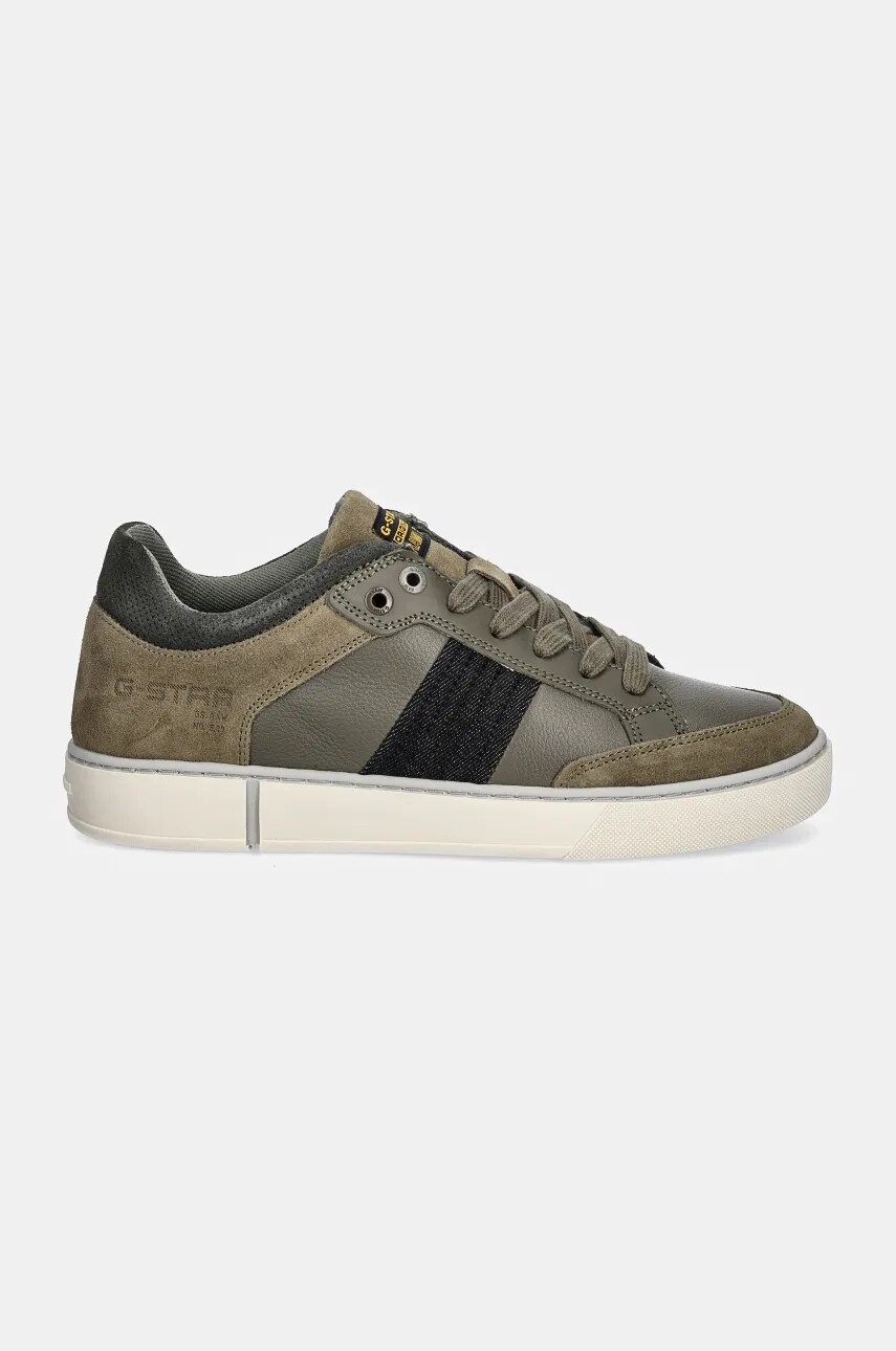 Шкіряні кросівки G-Star Raw Ravond колір зелений GR001018AM