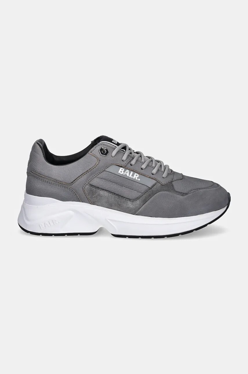 Шкіряні кросівки BALR. Brand Luxe Runner колір сірий B1511.1043
