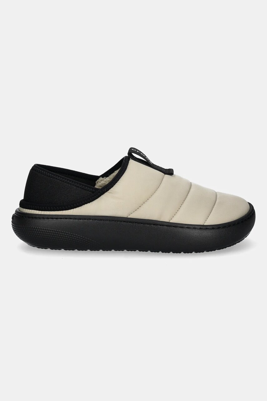 Тапочки Crocs Classic Puff Moc колір бежевий 210706