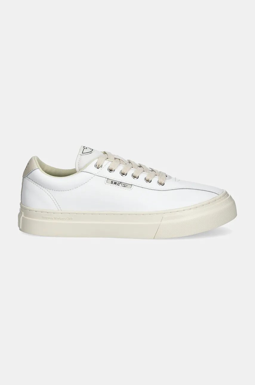 Шкіряні кросівки Stepney Workers Club Dellow 02 Cup Leather колір білий YA21500