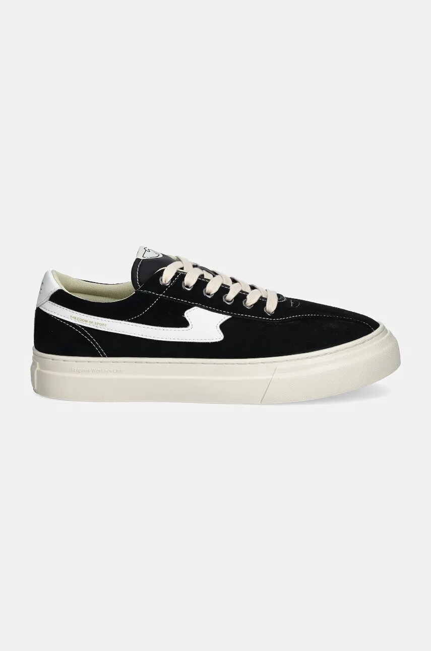 Замшеві кеди Stepney Workers Club Dellow S-Strike Cup Suede колір чорний YA25015