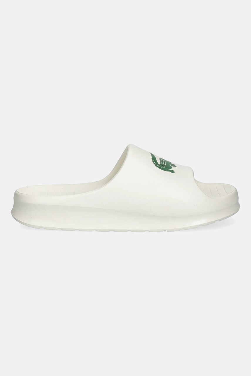 Шльопанці Lacoste 46CMA0032 чоловічі колір бежевий SERVE SLIDE 2.0 223 1 CMA
