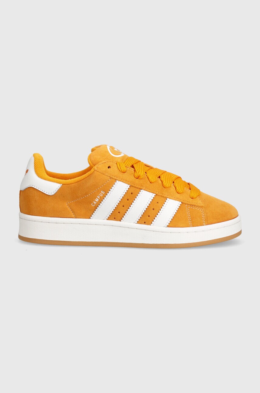 Шкіряні кросівки adidas Originals Campus 00s колір помаранчевий ID1436