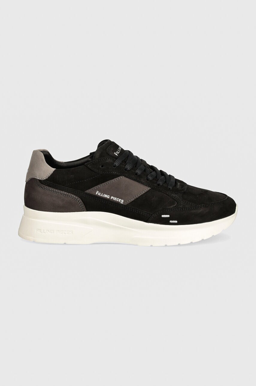 Замшеві кросівки Filling Pieces Jet Runner колір чорний 58122841861
