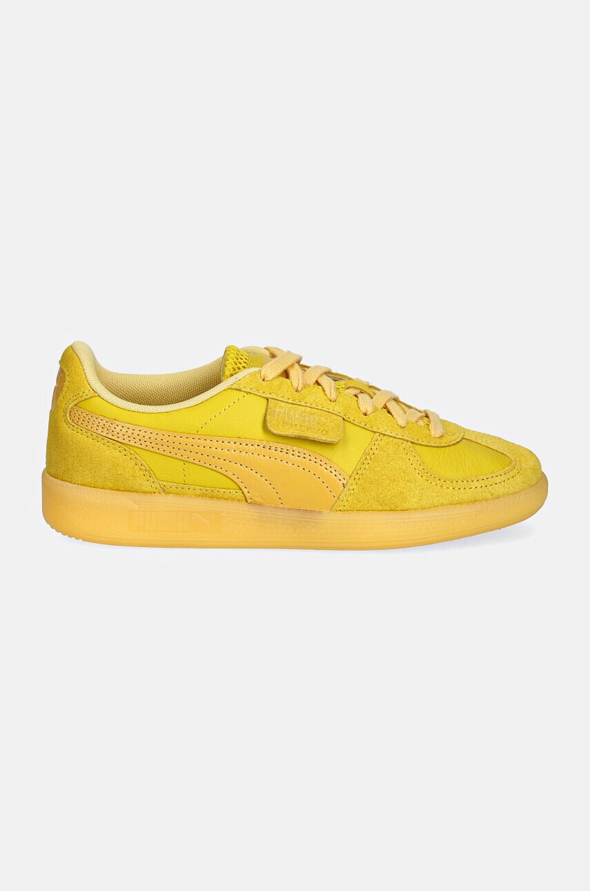 Шкіряні кросівки Puma Palermo колір жовтий 398381