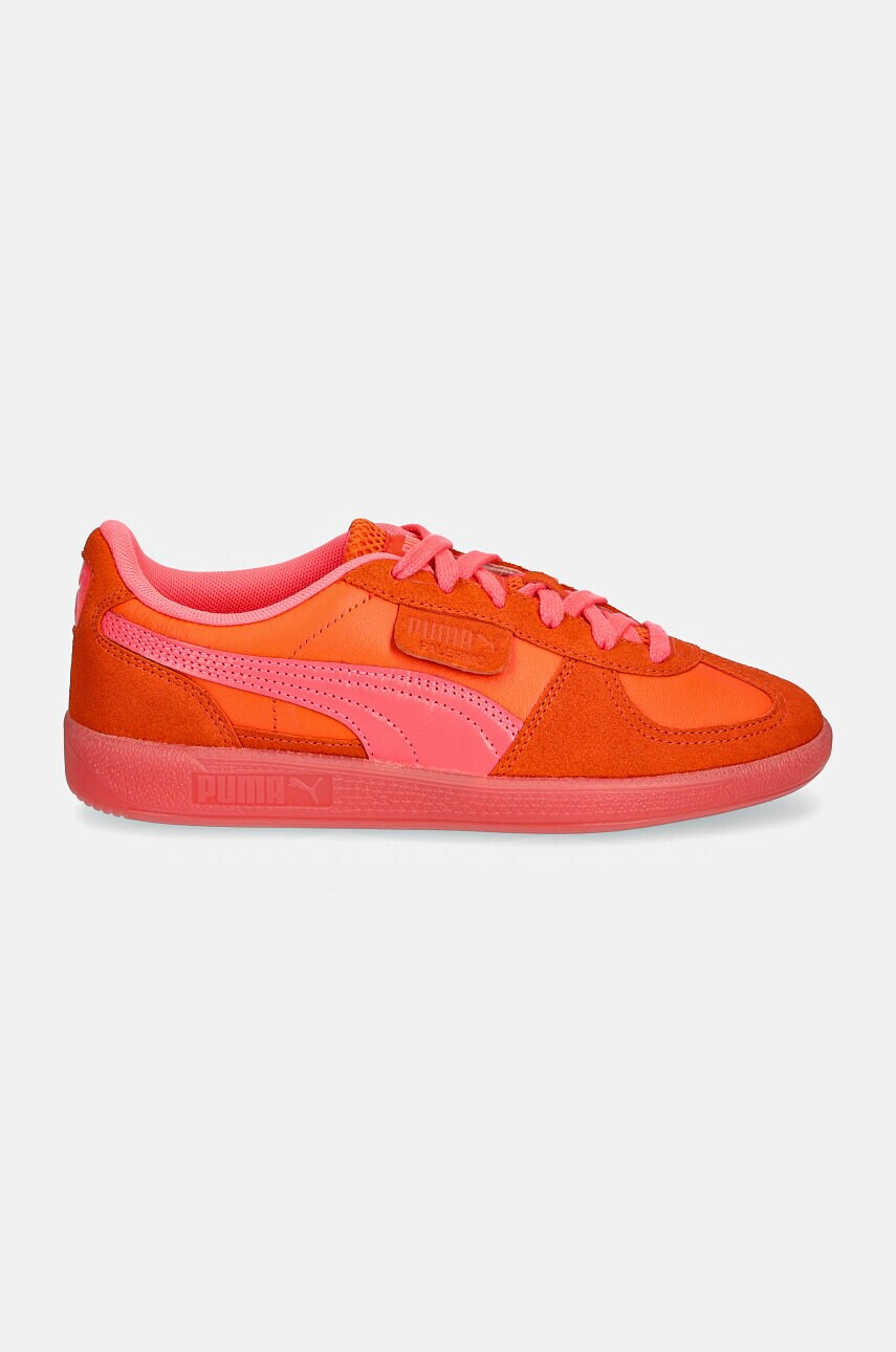 Шкіряні кросівки Puma Palermo колір помаранчевий 398381