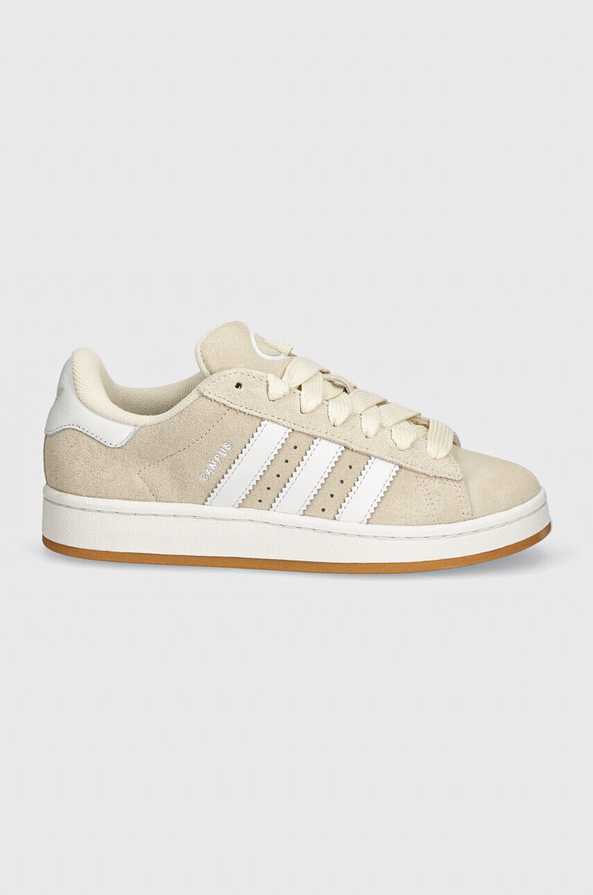 Замшеві кросівки adidas Originals Campus 00s колір бежевий ID1435