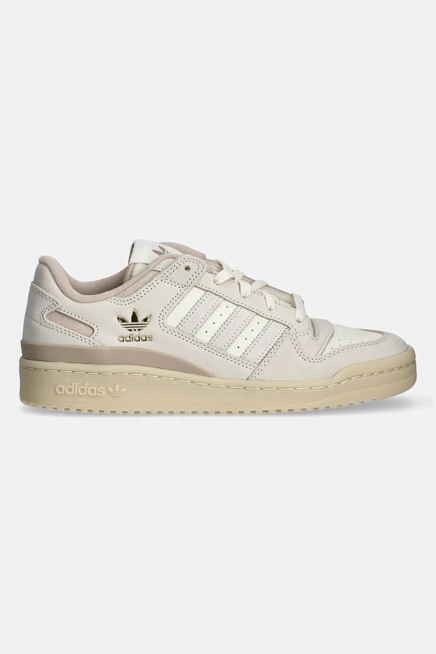 Шкіряні кросівки adidas Originals Forum Low Cl колір бежевий IH7826