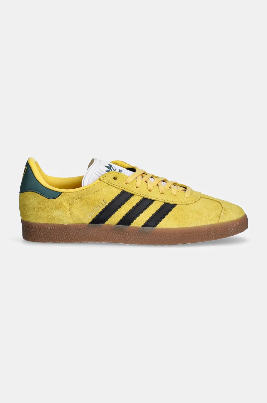 Замшеві кросівки adidas Originals Gazelle колір жовтий IH2632