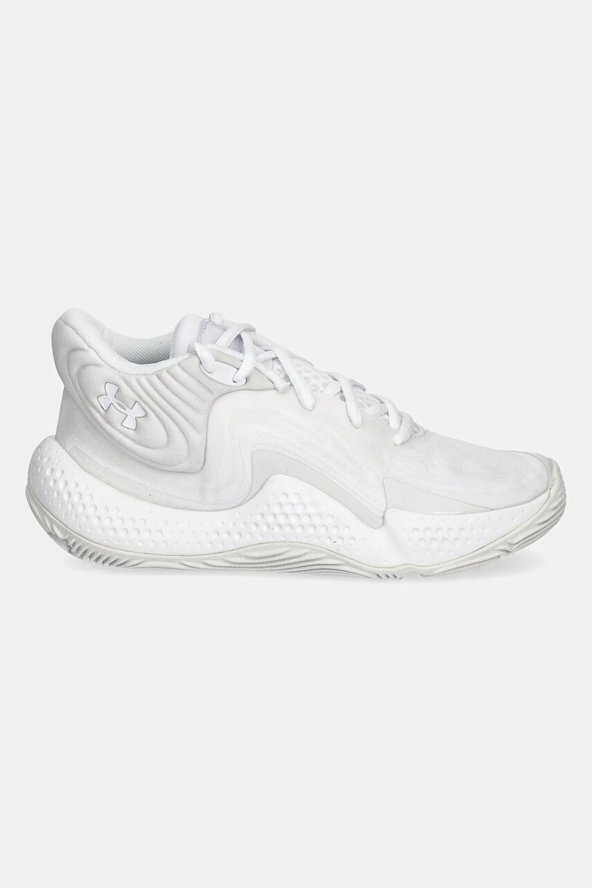 Взуття для баскетболу Under Armour Spawn 6 Mid колір білий 3027647