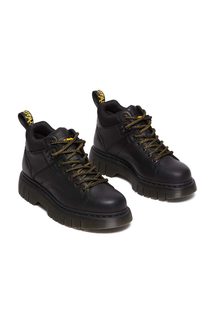Шкіряні туфлі Dr. Martens Woodard колір чорний DM31045001