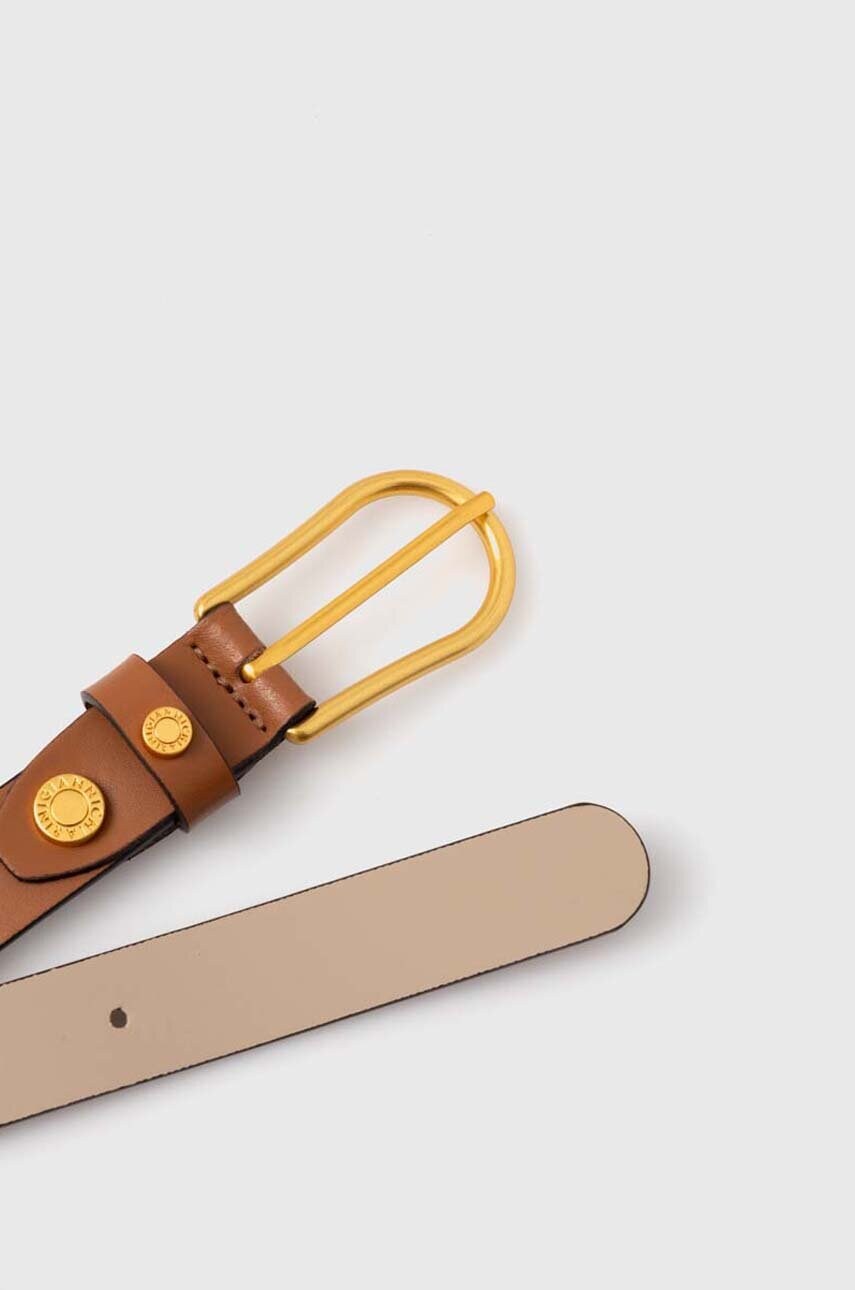 Шкіряний ремінь Gianni Chiarini жіночий колір коричневий CN 3702 PRCKLUX NUT 6pz
