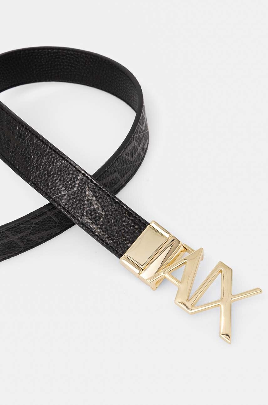 Двосторонній ремінь Armani Exchange жіночий колір чорний 941178 4F784