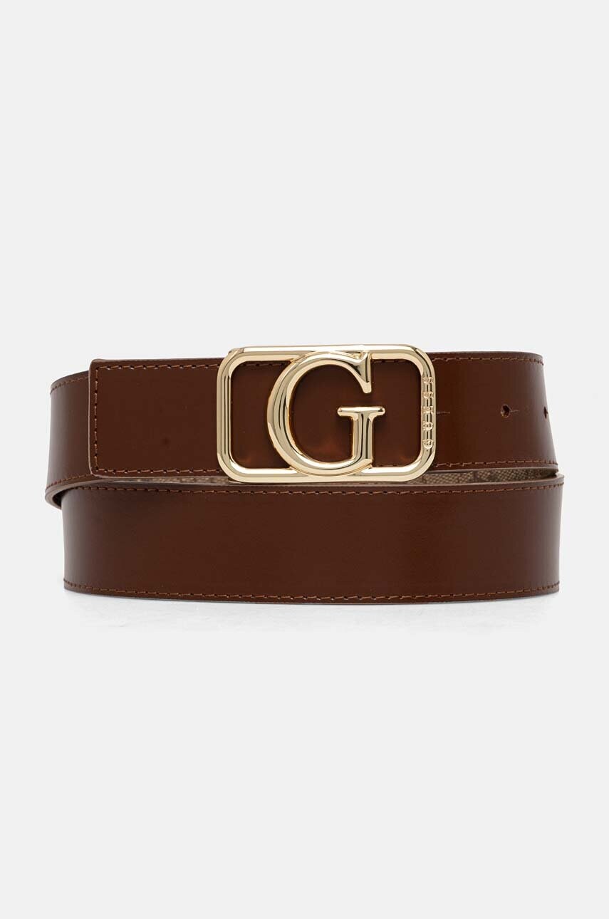Двосторонній ремінь Guess MIETTA жіночий колір коричневий BW9184 P4435
