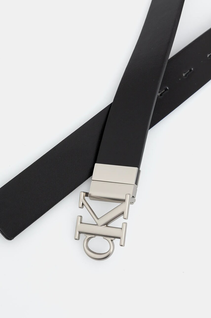 Двосторонній шкіряний ремінь Calvin Klein Jeans жіночий колір чорний K60K612288