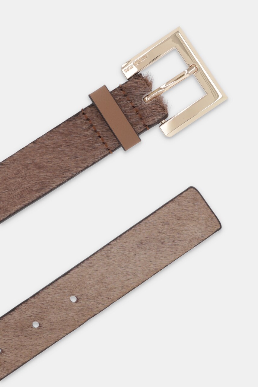 Шкіряний ремінь MICHAEL Michael Kors жіночий колір коричневий 559120
