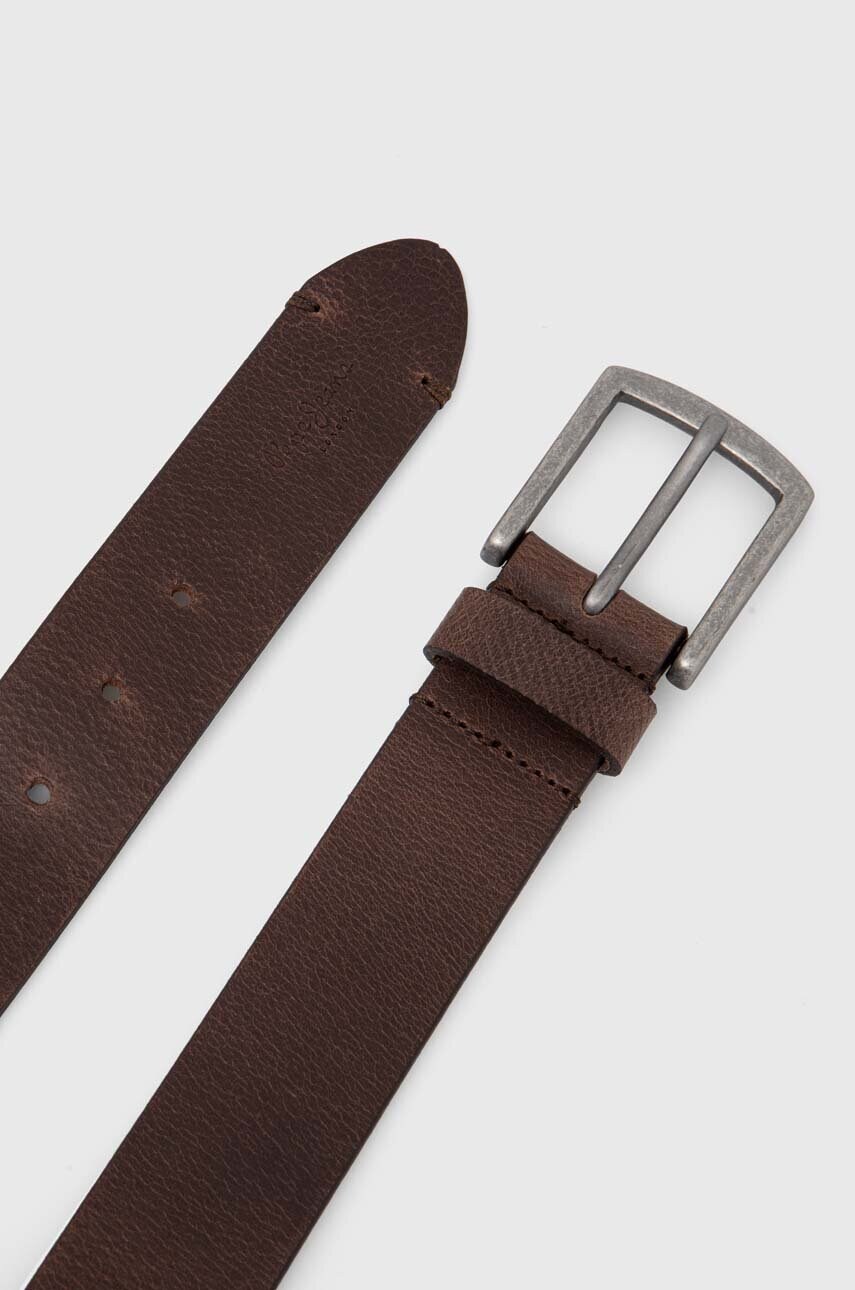 Шкіряний ремінь Pepe Jeans PALMER BELT чоловічий колір коричневий PM021024