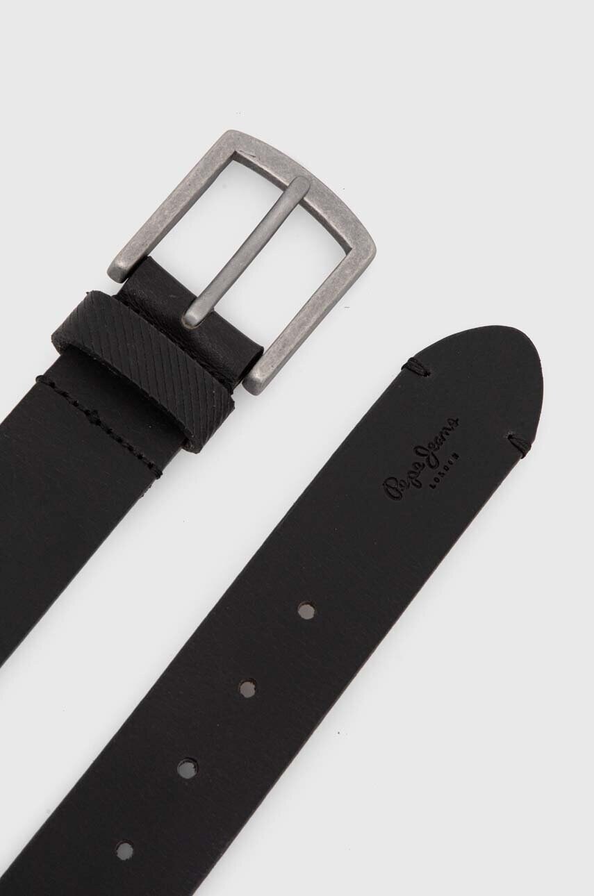 Шкіряний ремінь Pepe Jeans PALMER BELT чоловічий колір чорний PM021024