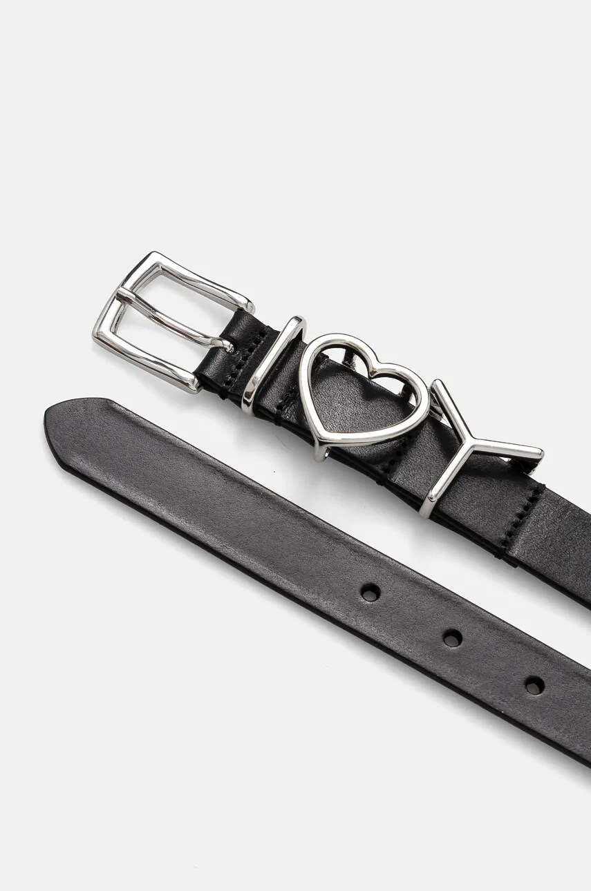 Ремінь Y/Project Y HEART BELT 25MM колір чорний 621BE008