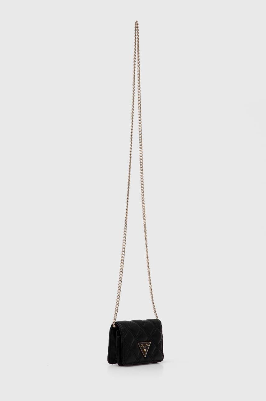 Гаманець Guess GIULLY жіночий колір чорний SWQG87 48860