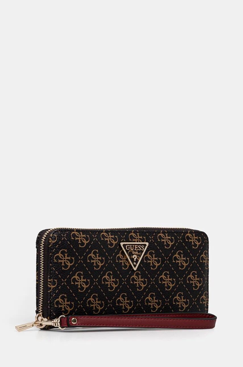 Гаманець Guess LAUREL жіночий колір коричневий SWQE85 00146