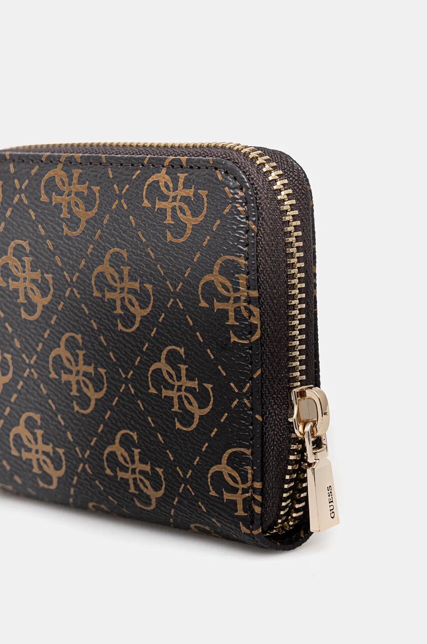 Гаманець Guess LAUREL жіночий колір коричневий SWQE85 00137