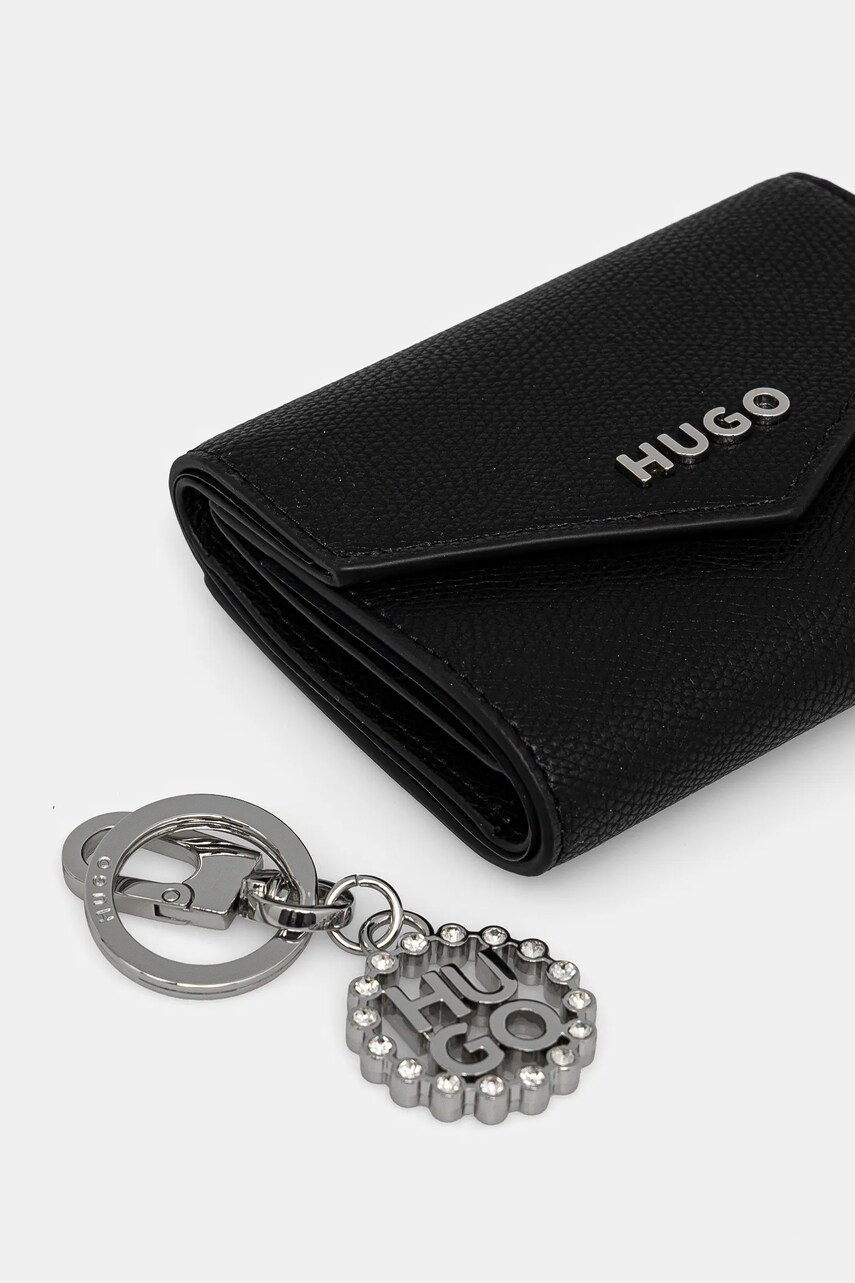 Гаманець HUGO жіночий колір чорний 50536506