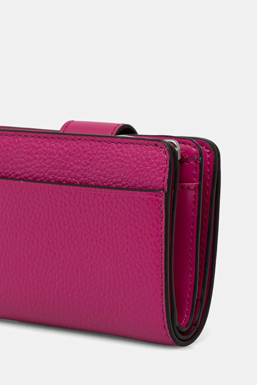 Шкіряний гаманець MICHAEL Michael Kors жіночий колір чорний 32H3S0KD5L