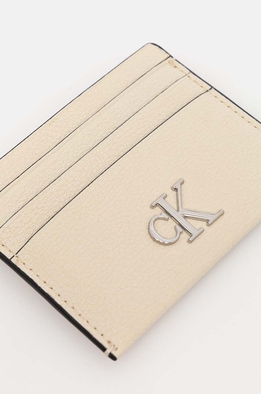 Чохол на банківські карти Calvin Klein Jeans колір бежевий K60K612746