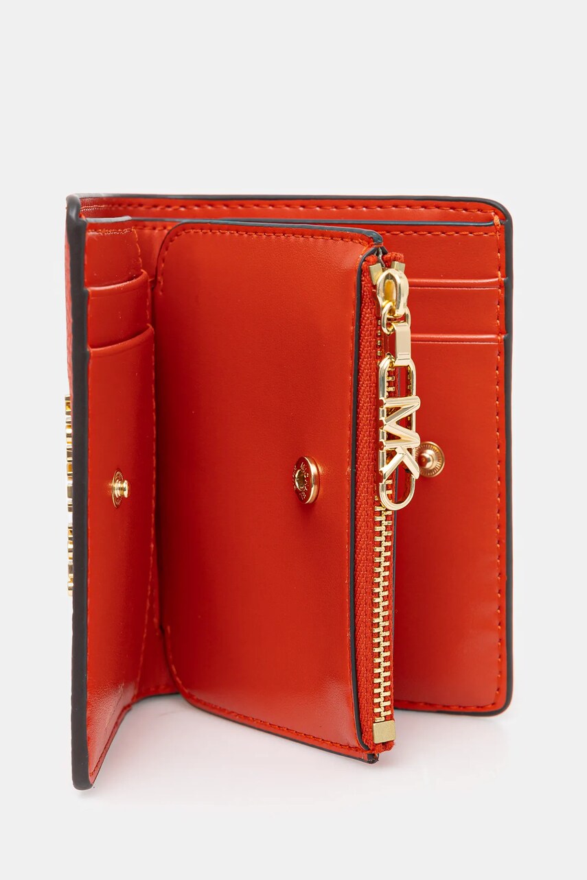 Шкіряний гаманець MICHAEL Michael Kors жіночий колір червоний 32S4G8ED7L