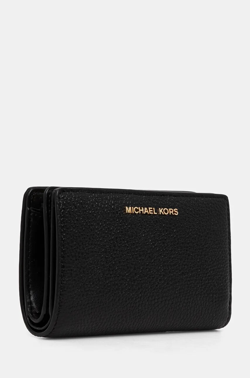 Шкіряний гаманець MICHAEL Michael Kors жіночий колір чорний 32R4G8ED6L