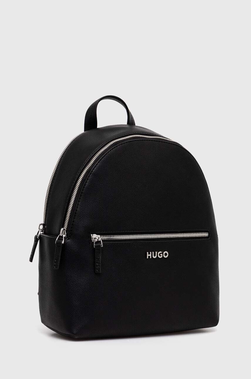 Рюкзак HUGO жіночий колір чорний малий однотонний 50523699