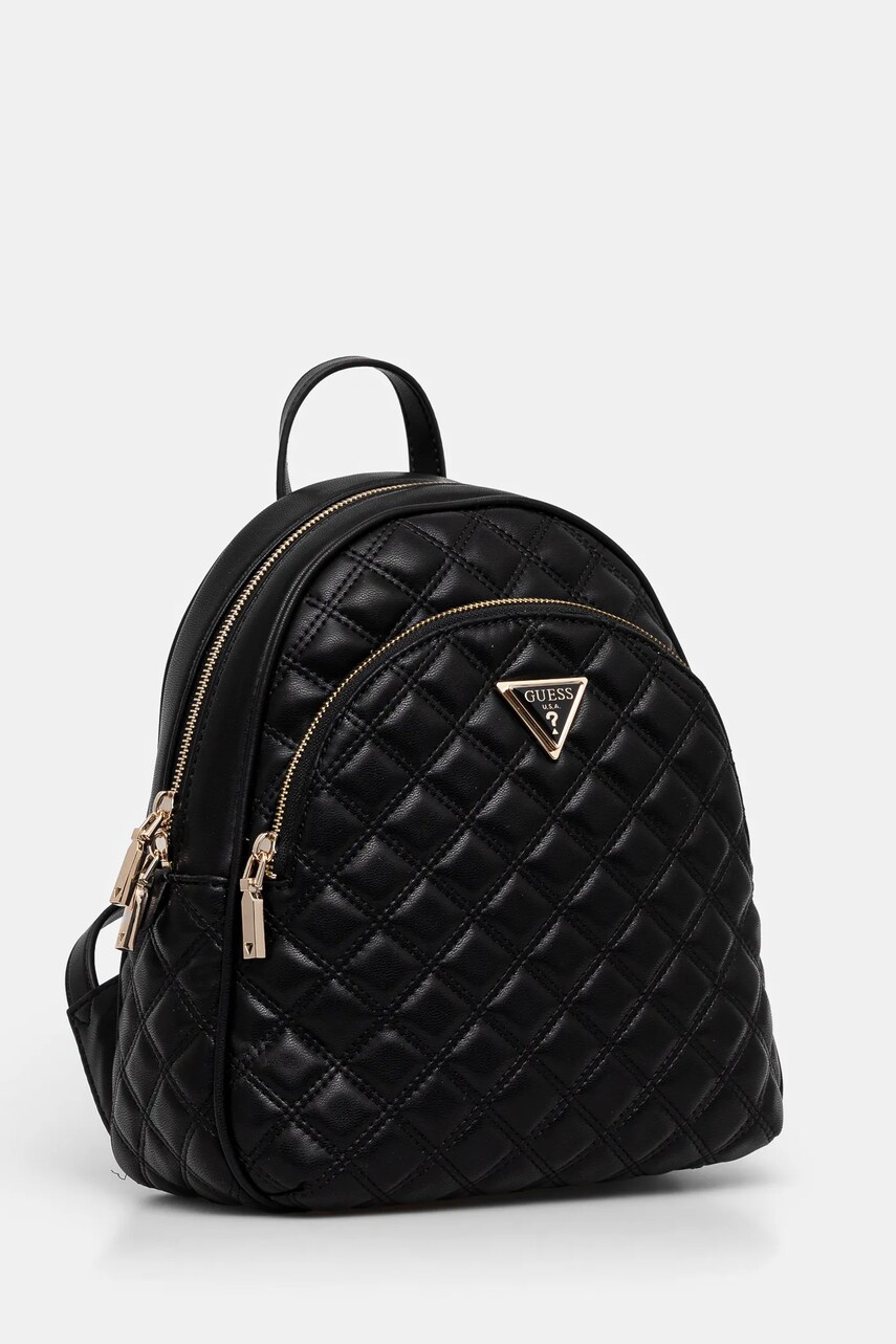 Рюкзак Guess жіночий колір чорний малий однотонний HWQG87 48320