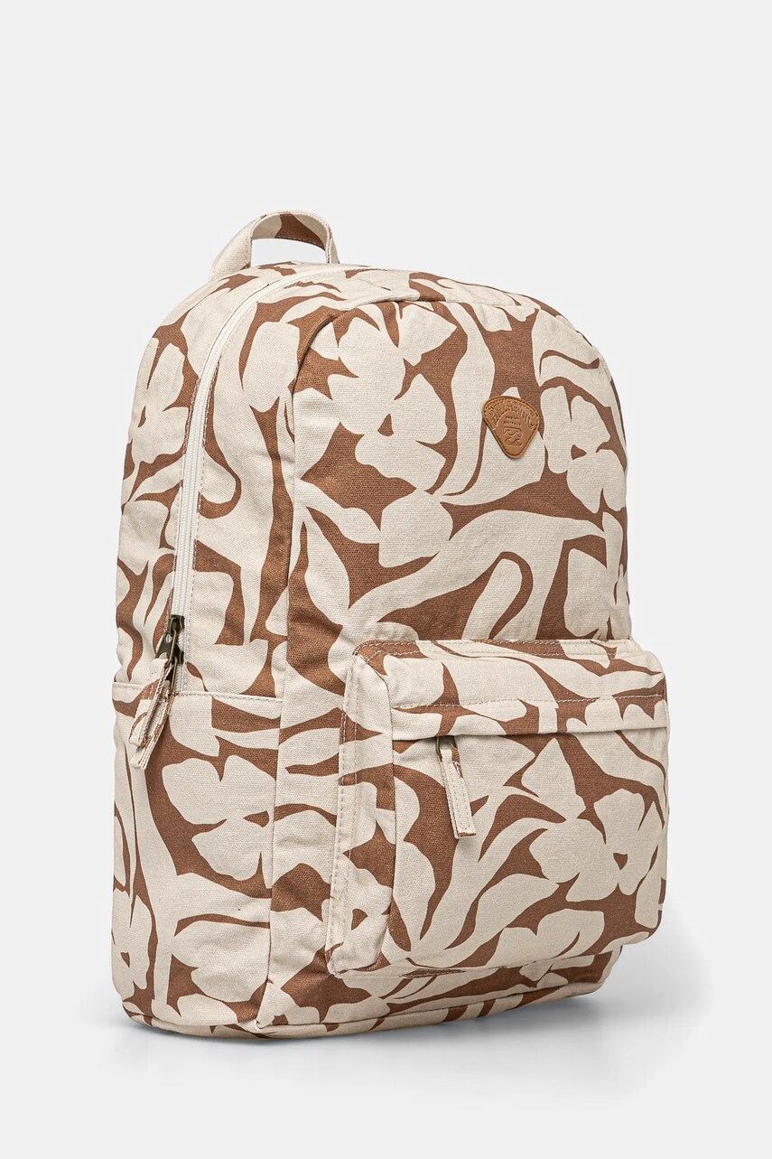Бавовняний рюкзак Billabong Schools Out колір коричневий великий візерунок JABK3BSC
