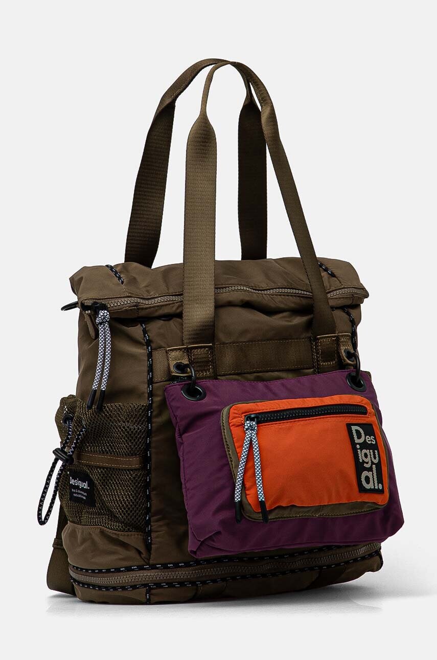 Рюкзак Desigual MODULARIS ORIGINALE жіночий колір зелений великий однотонний 24WAKY18