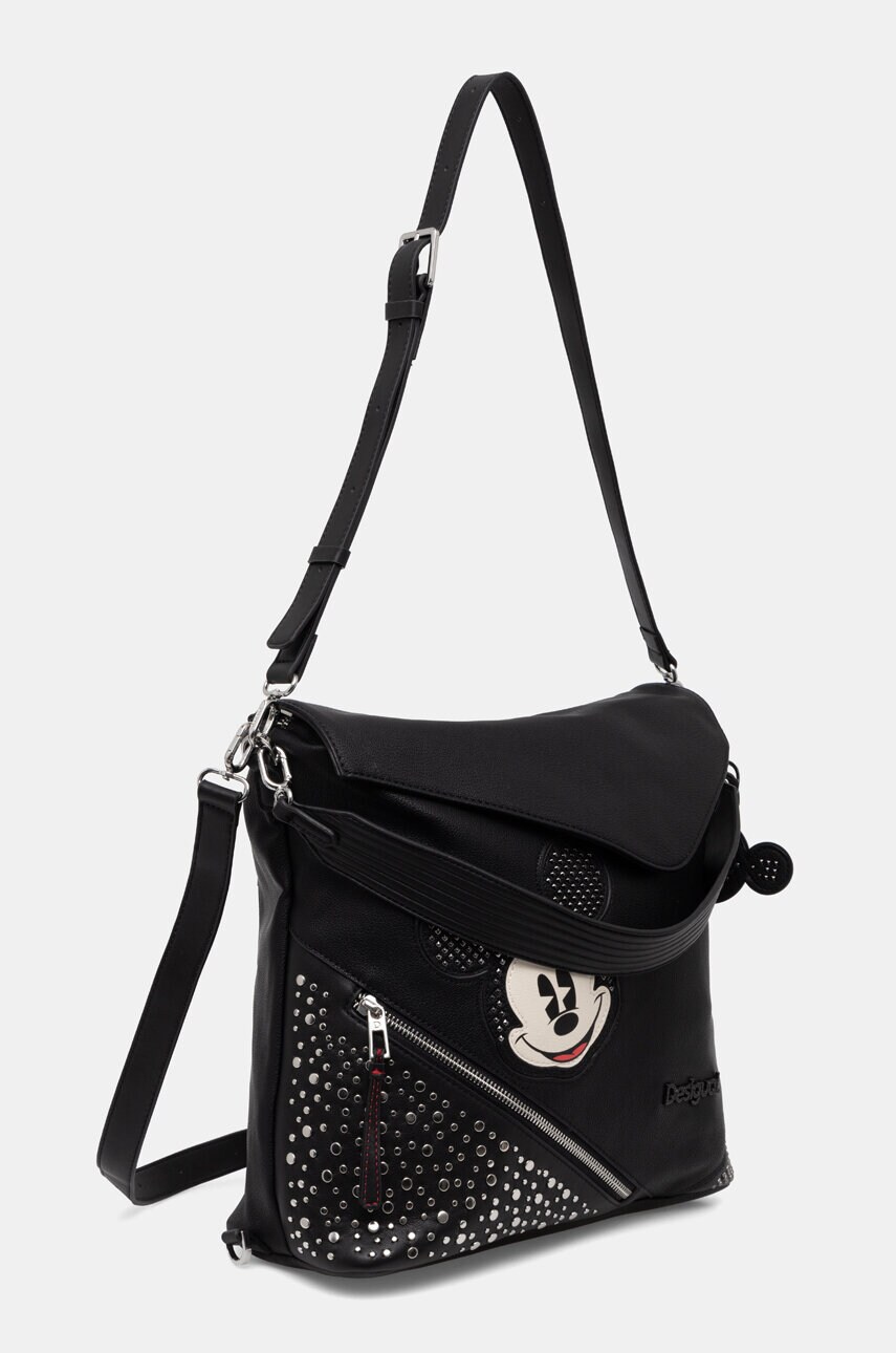 Рюкзак Desigual MICKEY STUDSTYLE JER жіночий колір чорний великий з аплікацією 24WAKP21