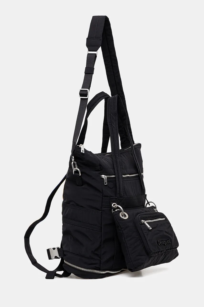 Рюкзак Desigual BASIC MODULAR VOYAGE жіночий колір чорний великий однотонний 24WAKY08