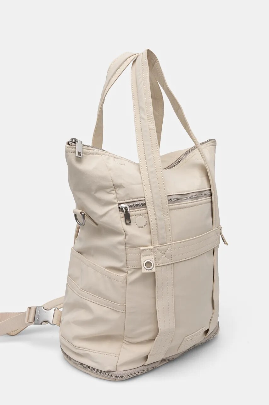 Рюкзак Desigual BASIC MODULAR жіночий колір бежевий великий однотонний 24WAKY17