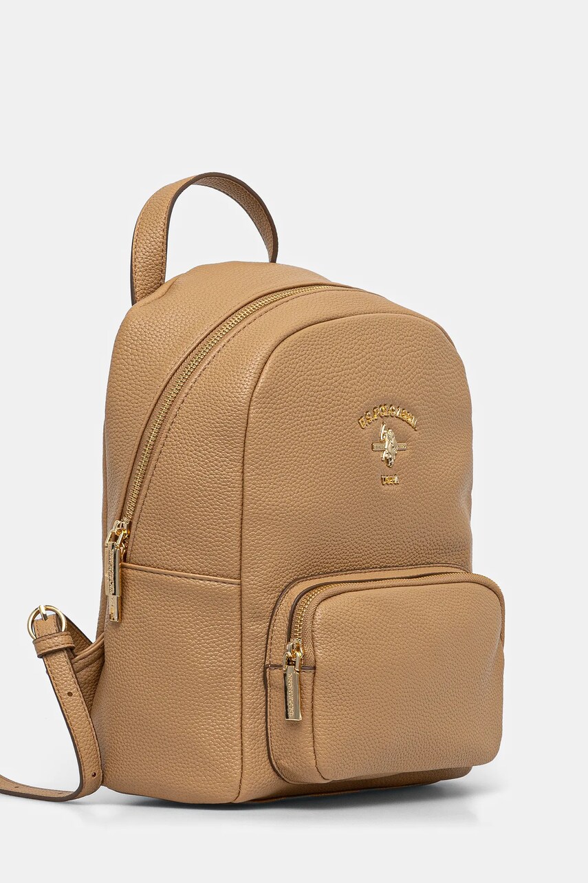 Рюкзак U.S. Polo Assn. Stanford жіночий колір бежевий малий однотонний BIUSS6211WVP