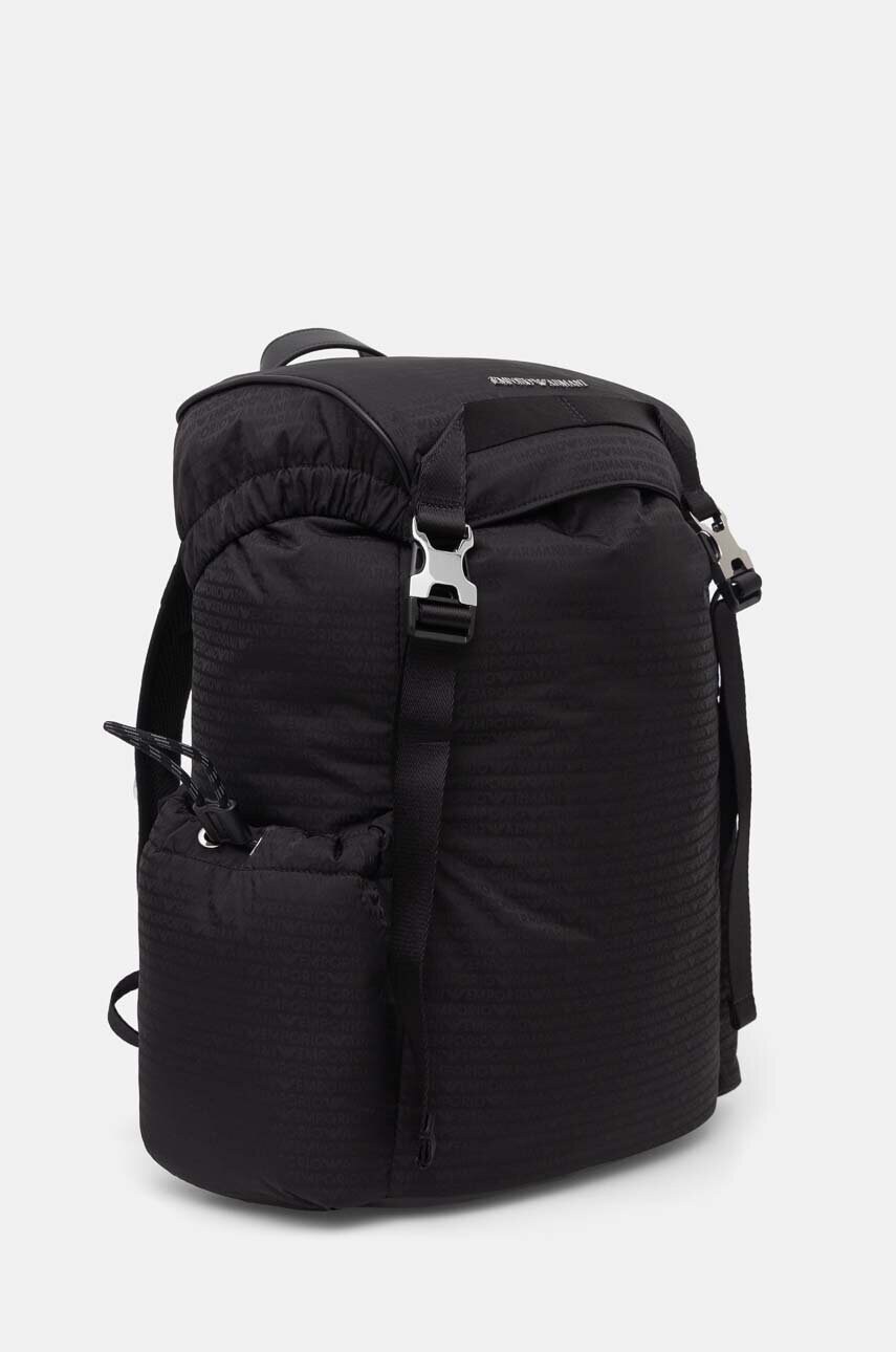 Рюкзак Emporio Armani чоловічий колір чорний великий однотонний Y4O459 YQ76E