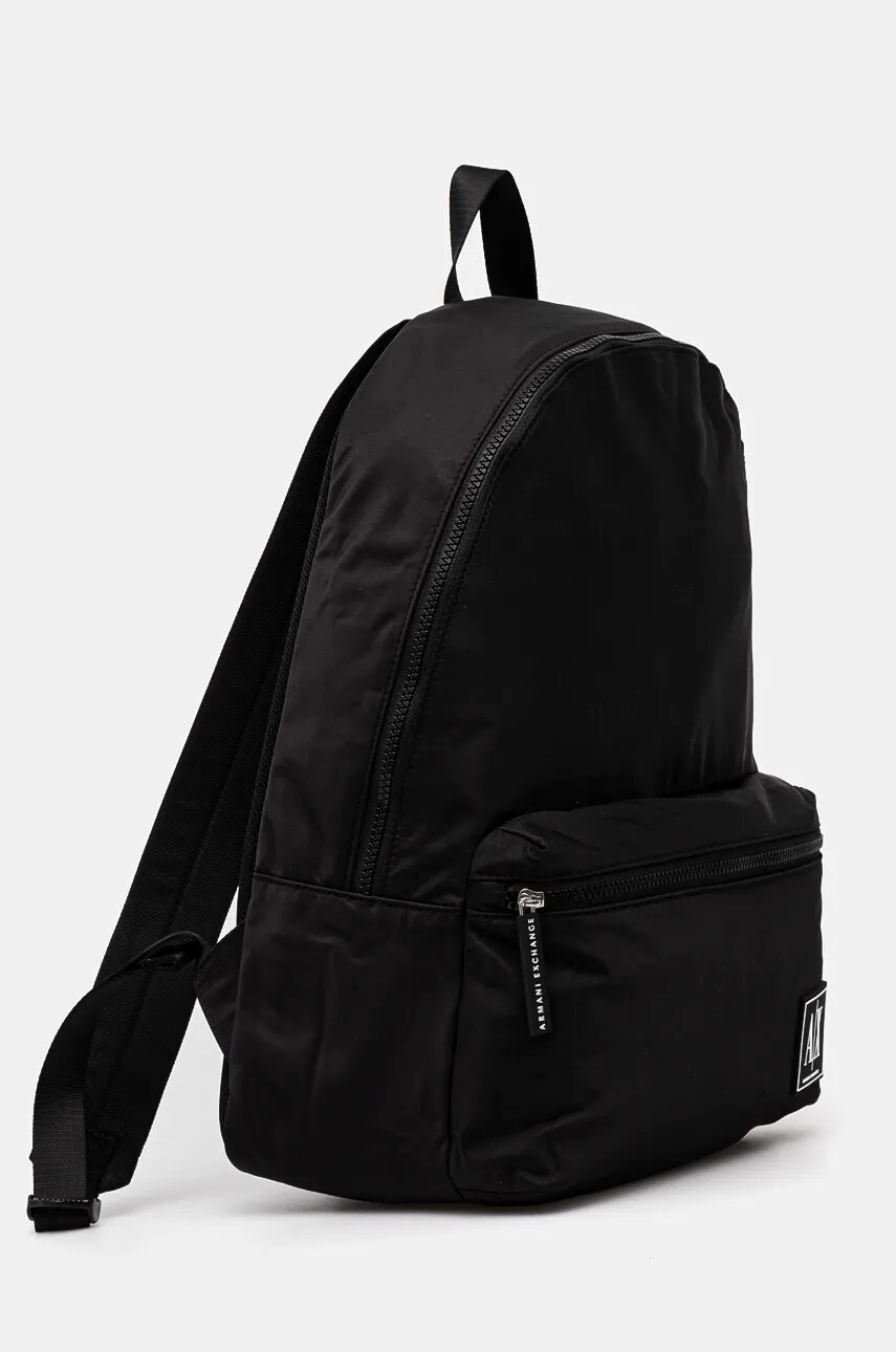 Рюкзак Armani Exchange чоловічий колір чорний великий з аплікацією XM000030 AF10336