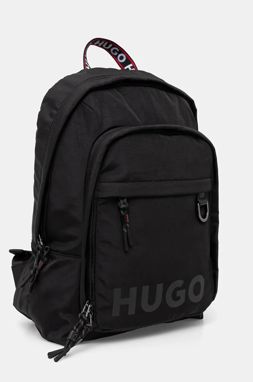 Рюкзак HUGO чоловічий колір чорний великий однотонний 50529418