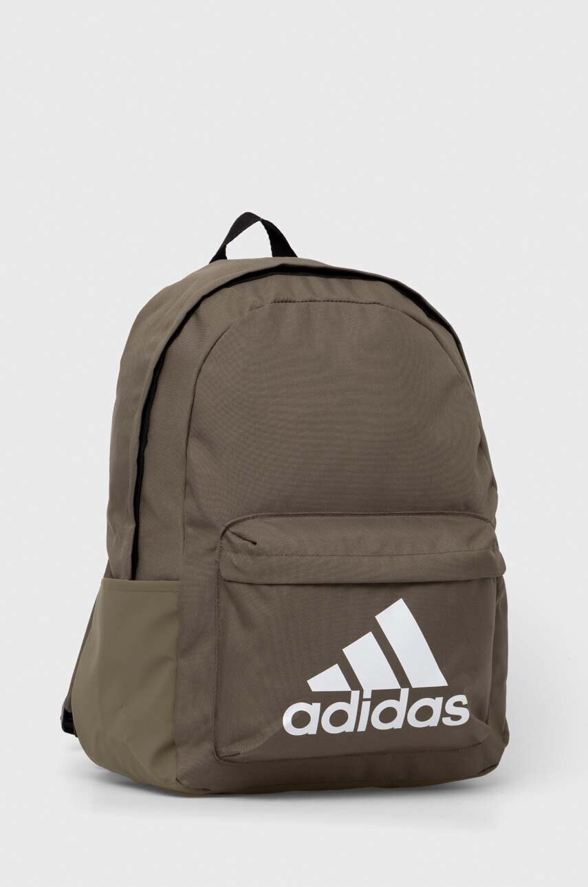 Рюкзак adidas колір зелений великий з принтом HR9810