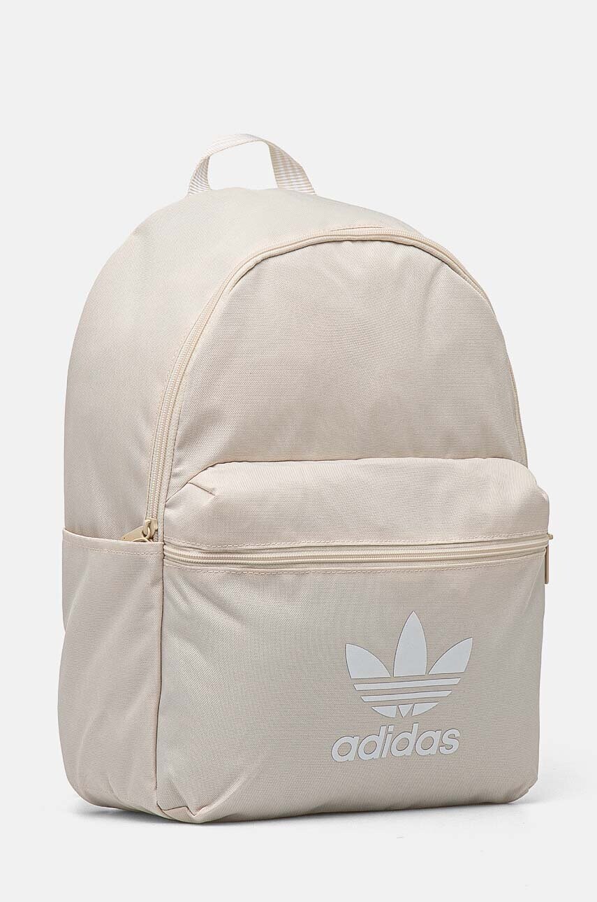 Рюкзак adidas Originals Adicolor колір бежевий великий з принтом IX7459