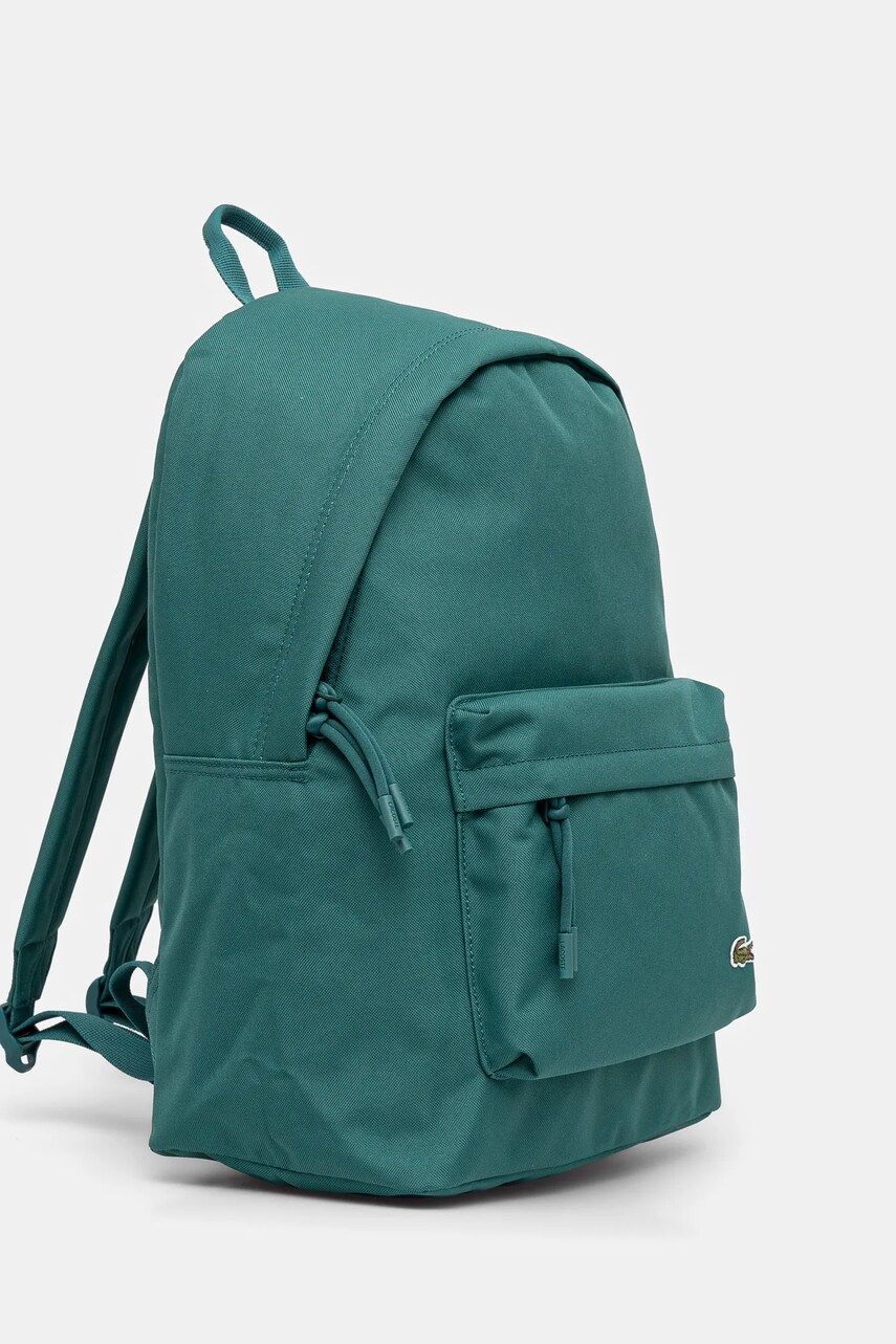 Рюкзак Lacoste колір зелений великий однотонний NU4592NE
